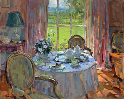 Sunlit Teatime by Unbekannt Unbekannt